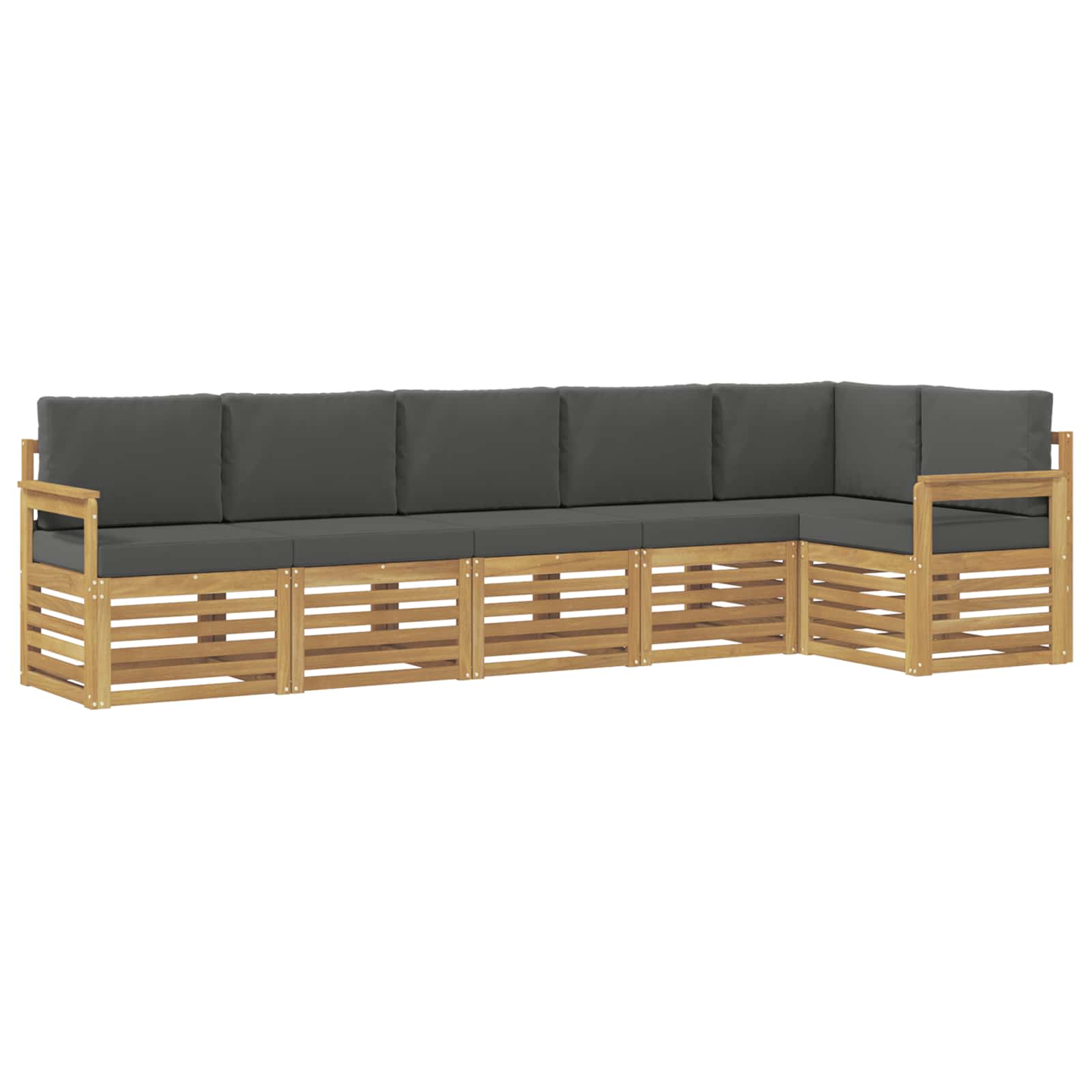 Buiten bankenset 6 pcs Wit en antracietkleurig – afbeelding 2