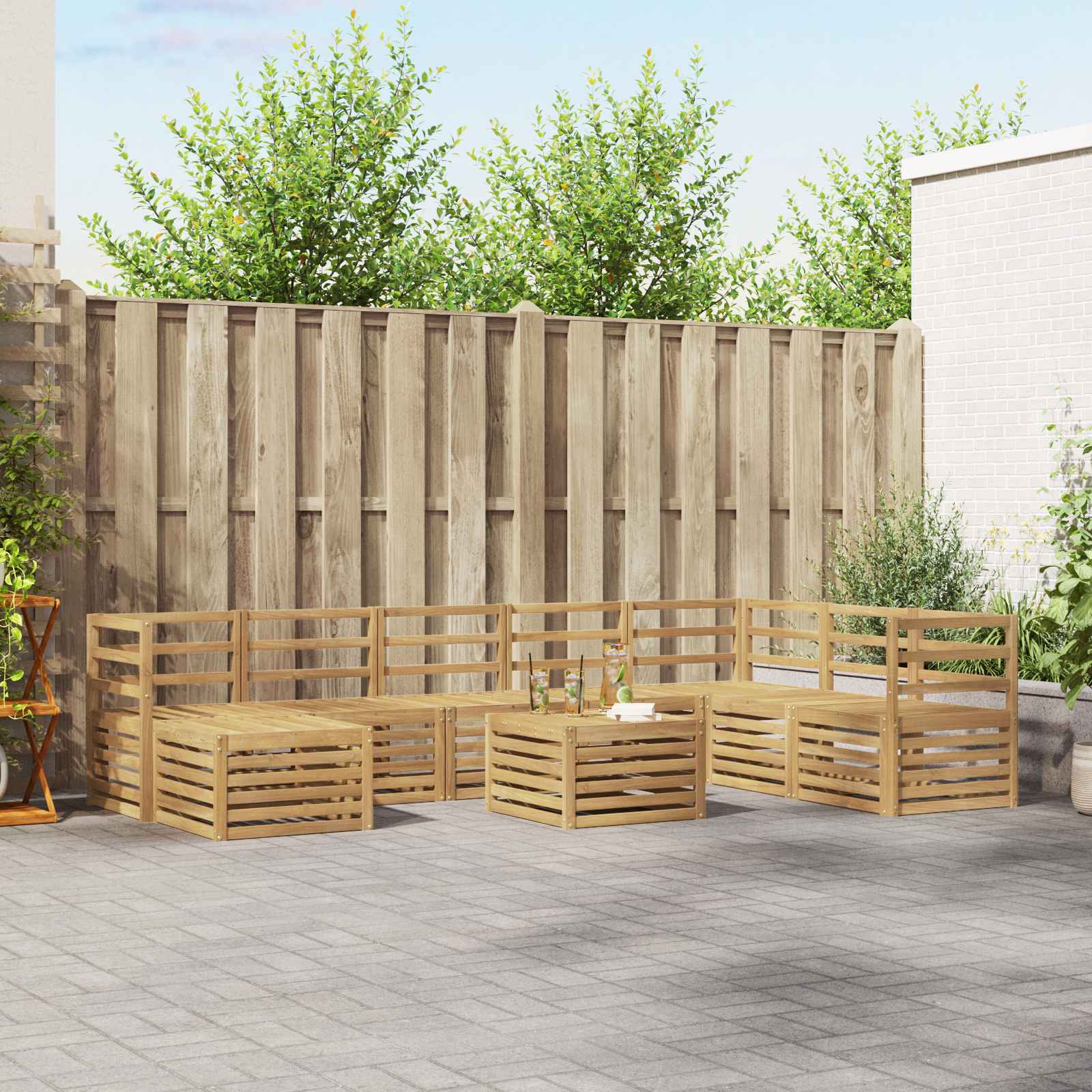 Sofa-Sets Massief Acaciahout