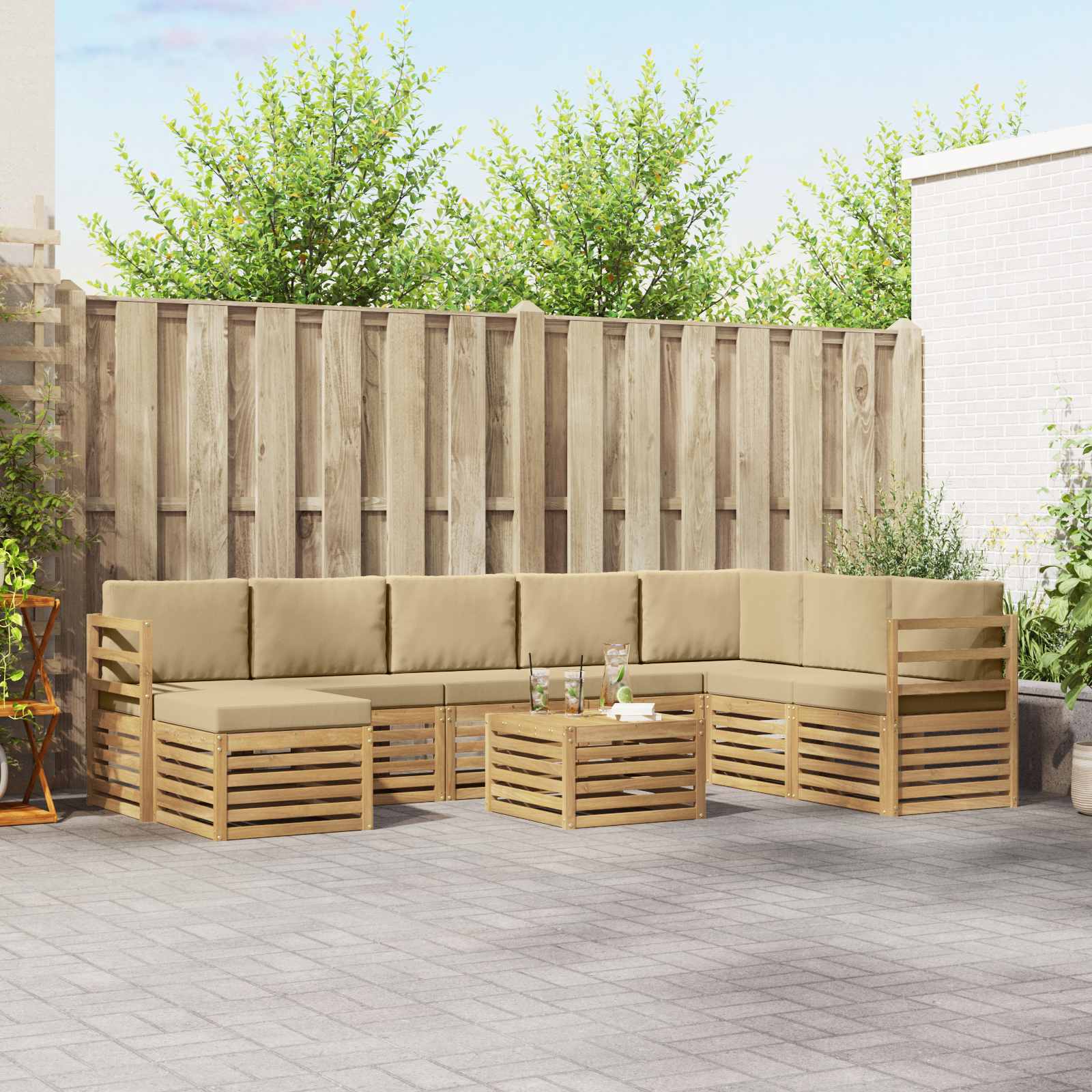 Sofa-Sets Massief Acaciahout