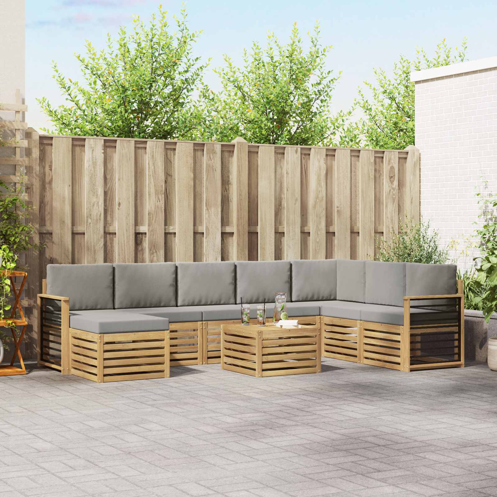Sofa-Sets Massief Acaciahout