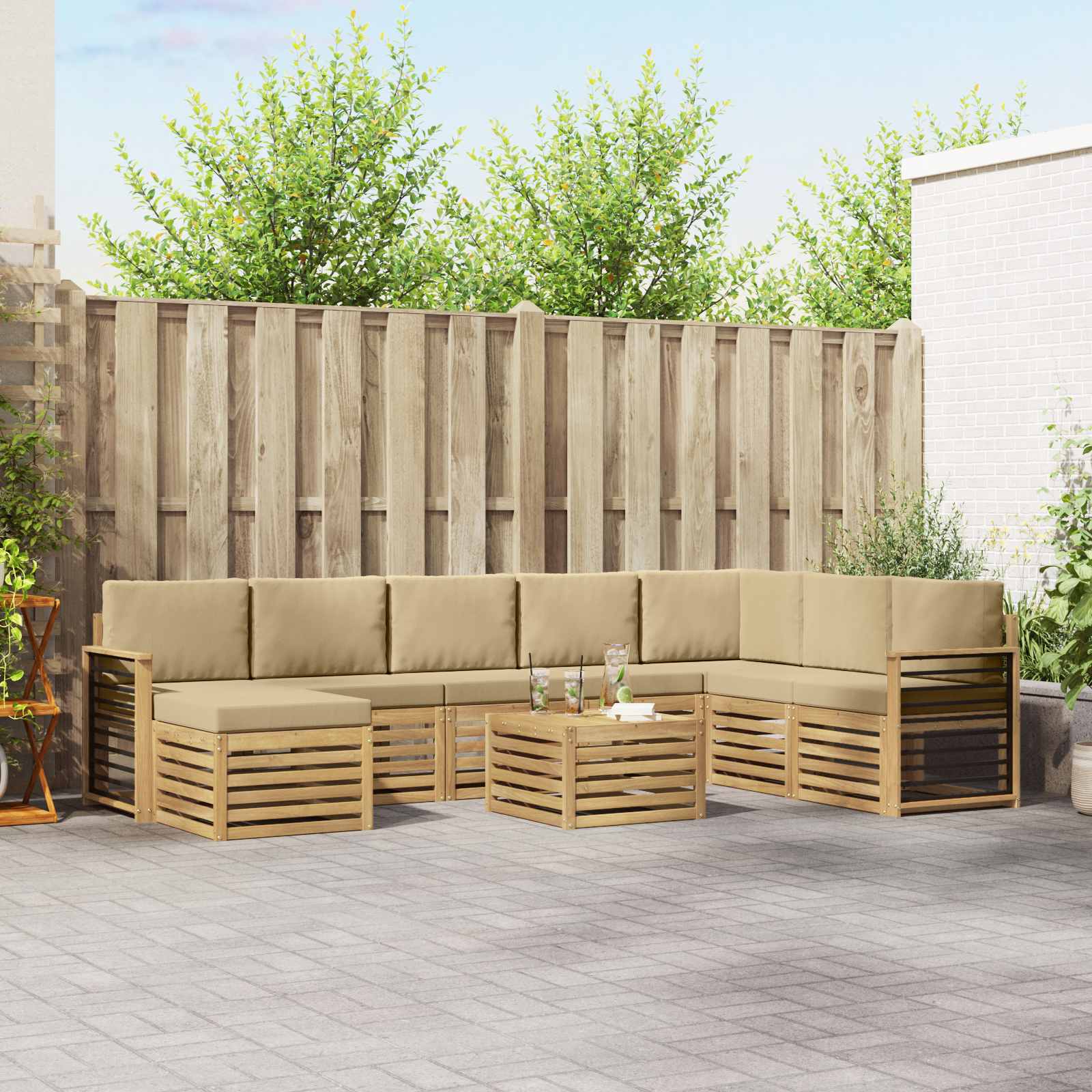 Sofa-Sets Massief Acaciahout