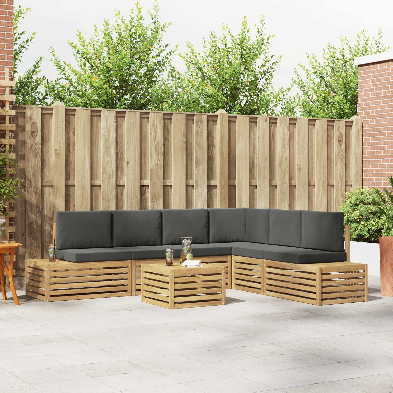 Sofa-Sets 6 Stuk 59 x 59 x 37 cm – afbeelding 1