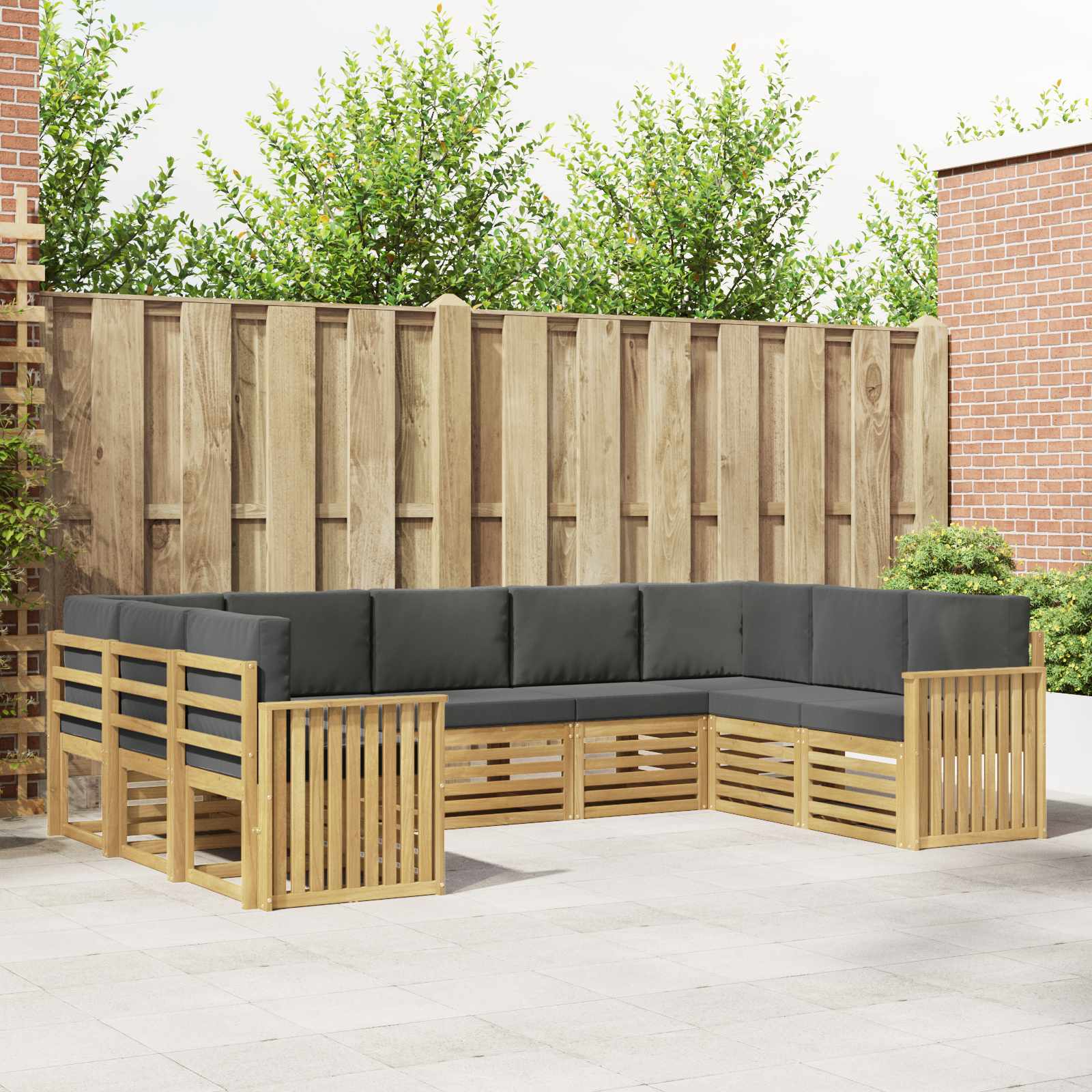 Sofa-Sets Massief Acaciahout – afbeelding 1