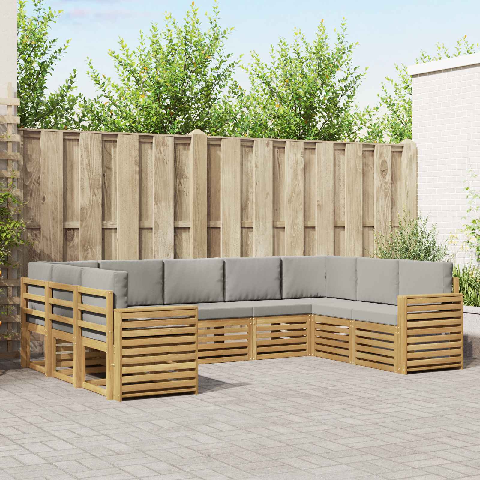 Sofa-Sets Massief Acaciahout – afbeelding 1