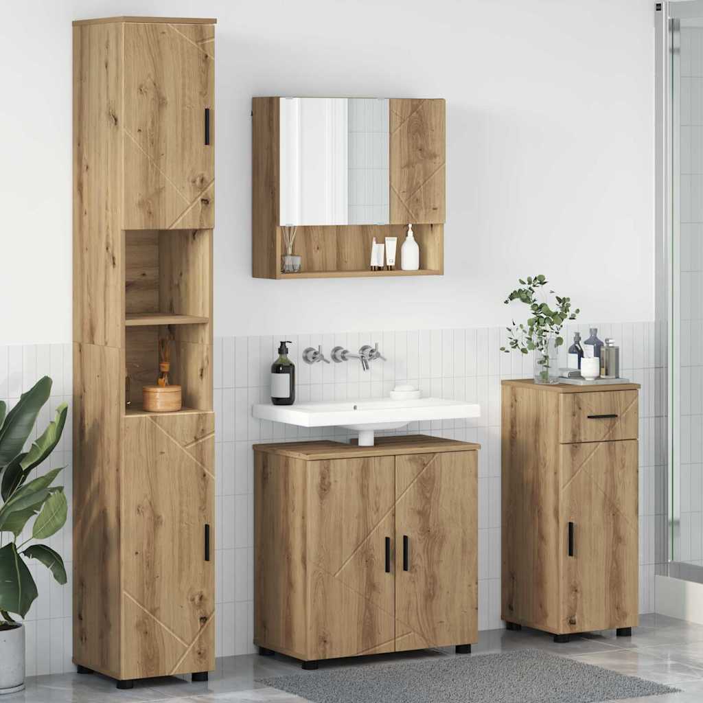 Badkamermeubelset 4 st Artisan Eiken 61 x 35 x 64 cm
