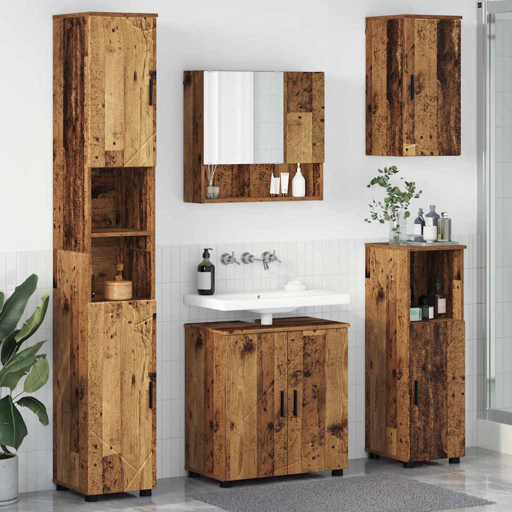 Badkamermeubelset 5 st Oud Hout 61 x 35 x 64 cm