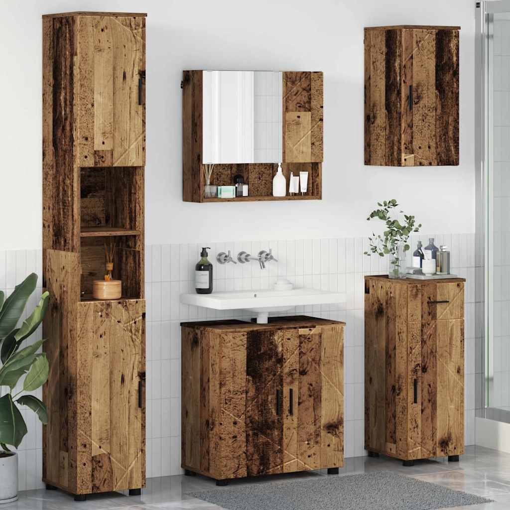 Badkamermeubelset 5 st Oud Hout 61 x 35 x 64 cm
