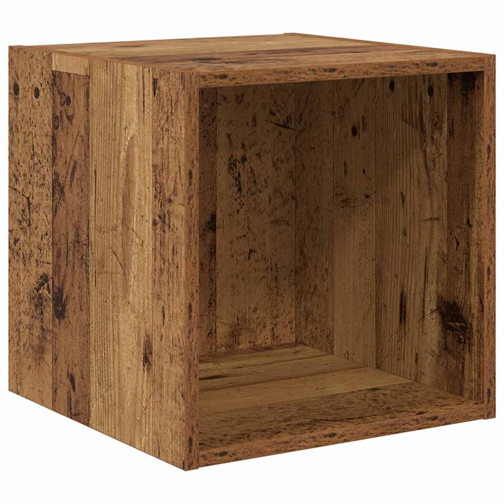 Tv-meubelset Wandgemonteerd 4 pcs Oud Hout Bewerkt hout – afbeelding 5
