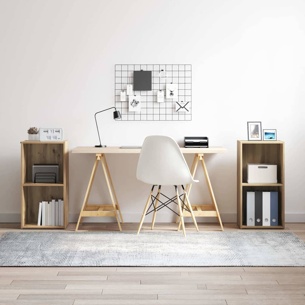 Tv-meubelset 2 pcs Artisan Eiken 37 x 35 x 72 cm Bewerkt hout