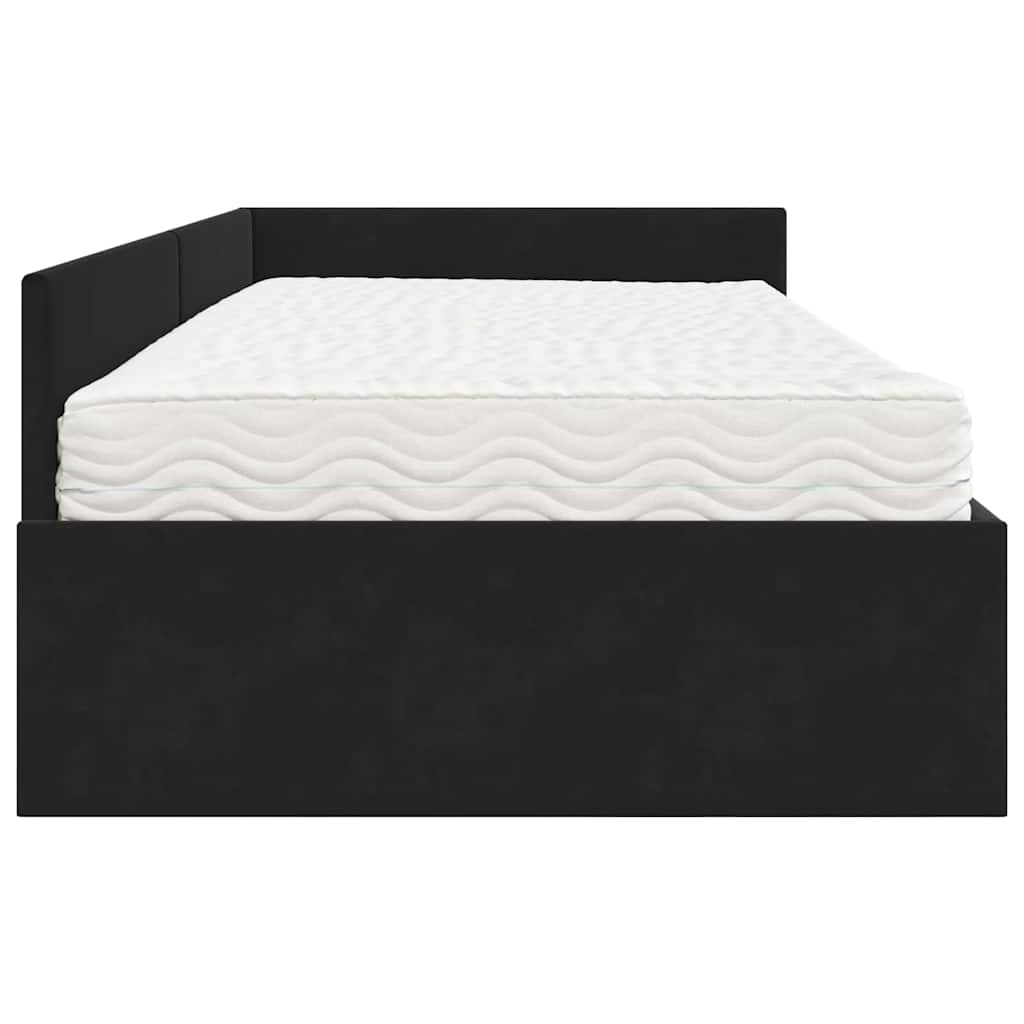 Hoekbedframe met Matras Anders 2 pcs Grijs Fluweel – afbeelding 8