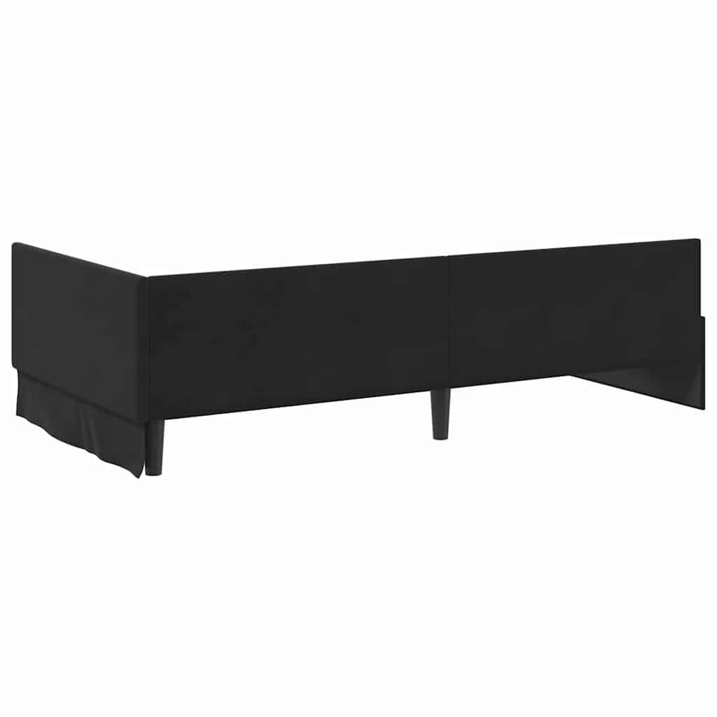 Hoekbedframe met Matras Anders 2 pcs Grijs Fluweel – afbeelding 9