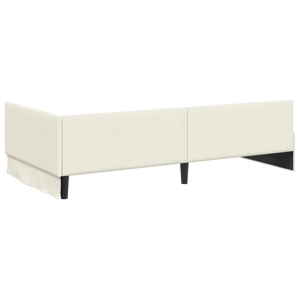 Hoekbedframe met Matras Anders 2 pcs Grijs Fluweel – afbeelding 9