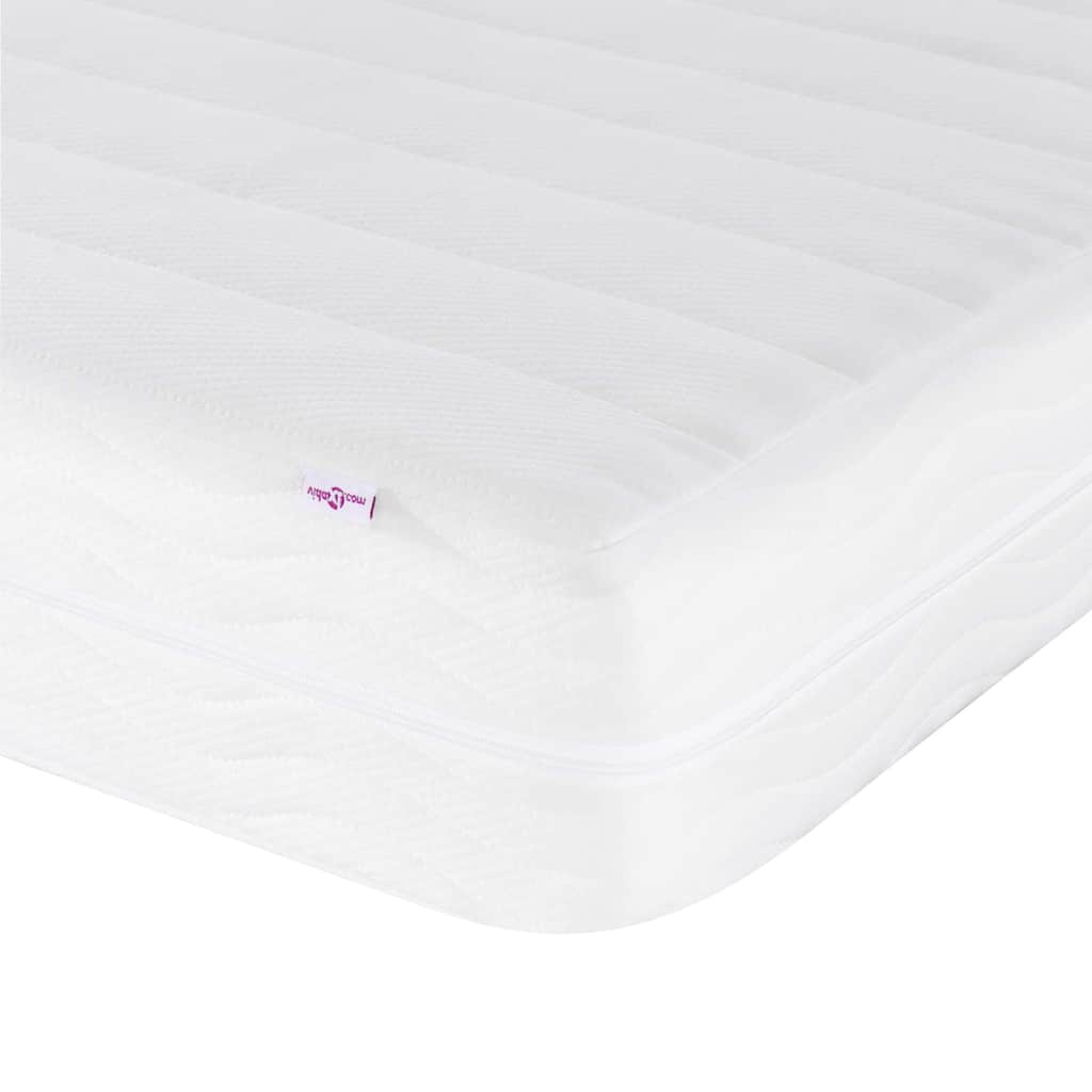 Hoekbedframe met Matras met hoofdeinde 2 pcs Lichtgrijs Fluweel – afbeelding 11