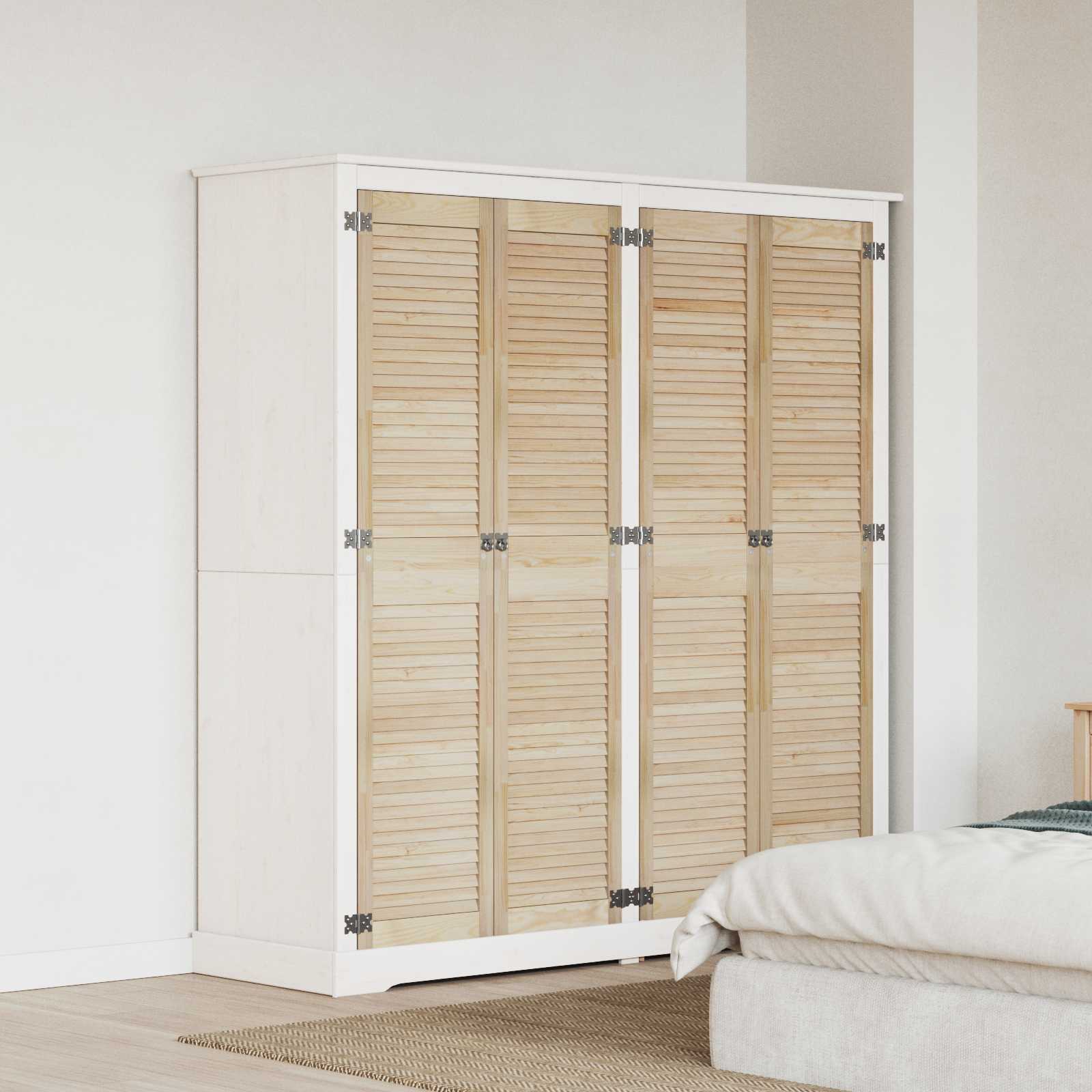 Kastdeur 4 pcs Naturel 170 x 2,1 x 39,5 cm Massief grenenhout