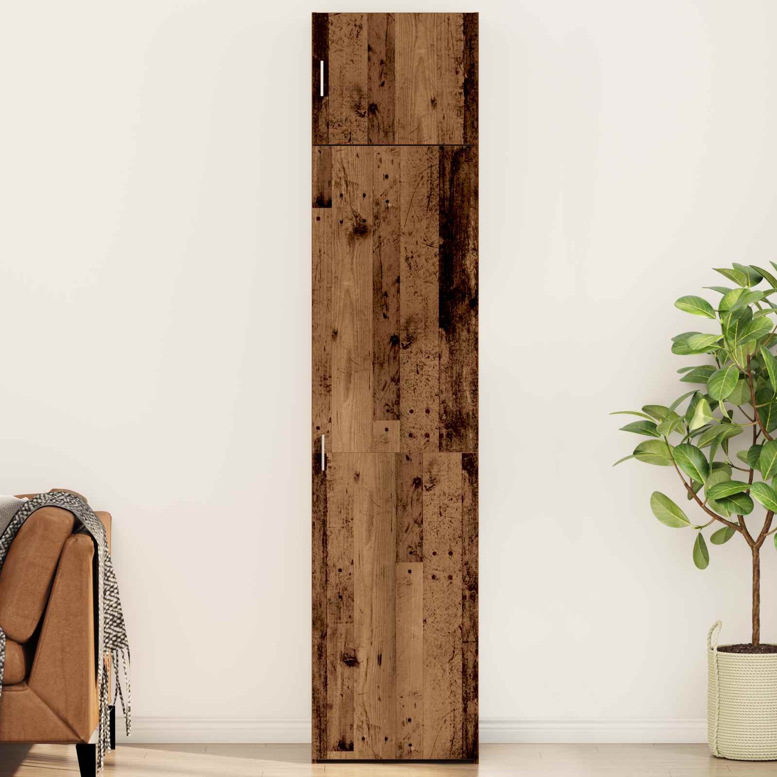 Dressoir 2 pcs Oudhout 50 x 41 x 225 cm