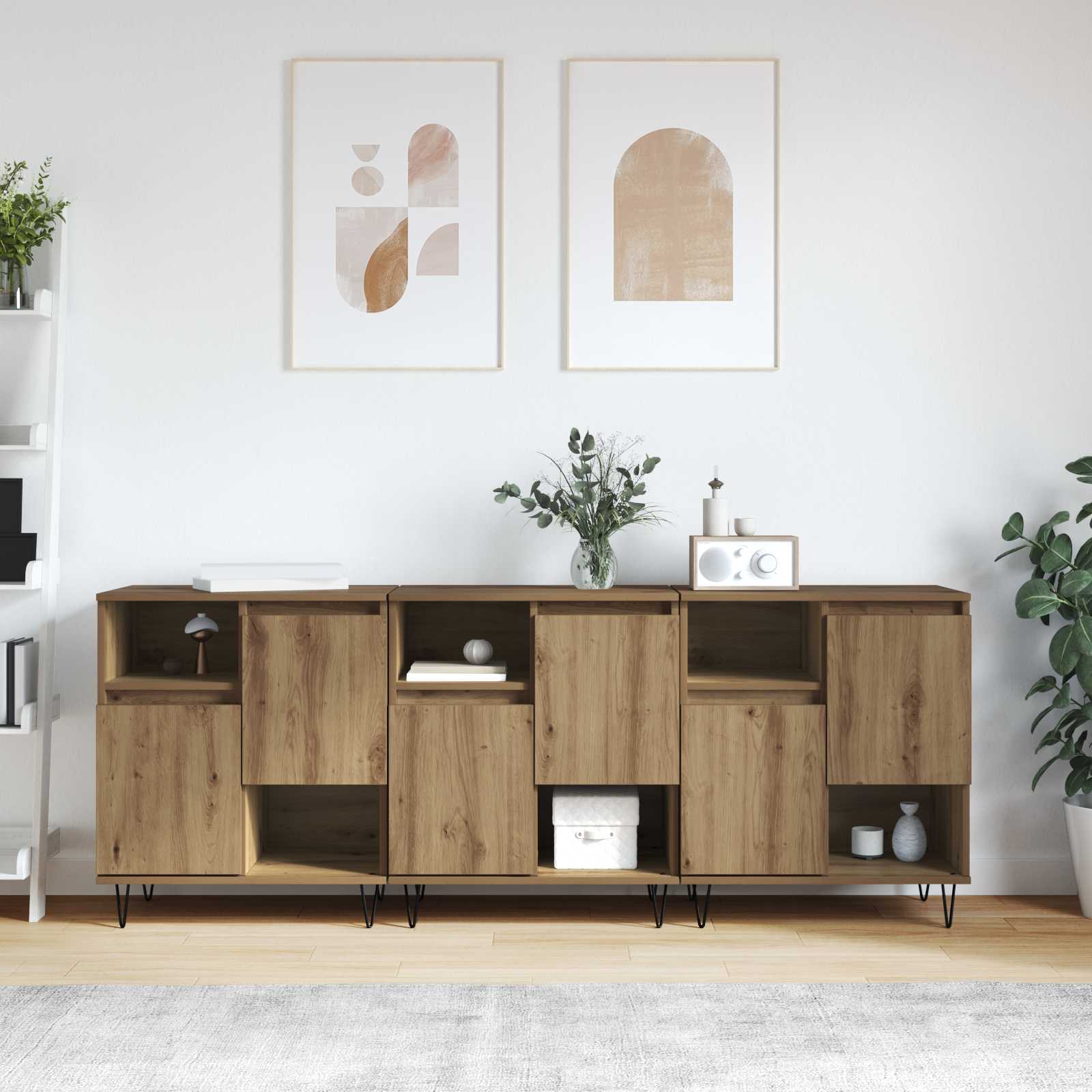 Dressoir 3 pcs Artisan Eiken 60 x 35 x 70 cm