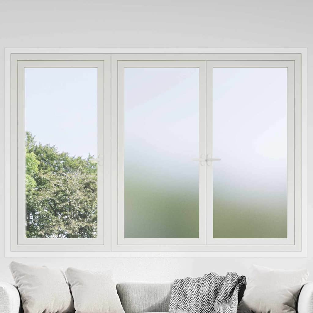 Zelfklevende Raamfolie Frosted Grijs 90 x 500 cm PVC