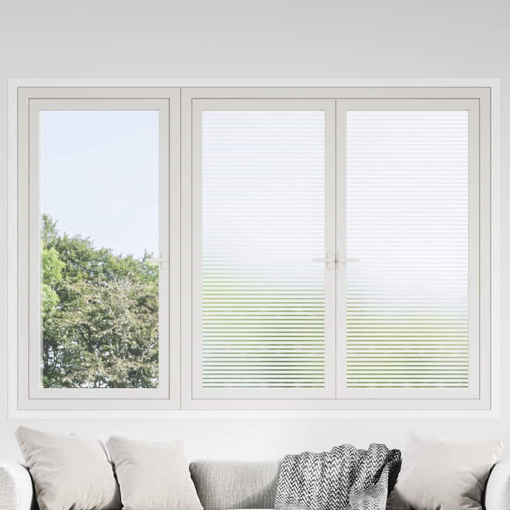 Zelfklevende Raamfolie Gesatineerde strepen 90 x 500 cm PVC