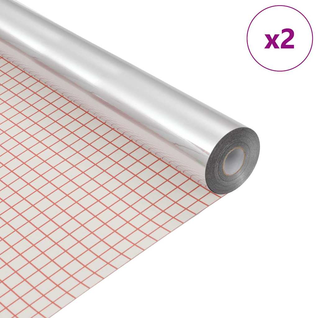 Zelfklevende Spiegelfolie 90 x 200 cm 2 st Zilver PET – afbeelding 2