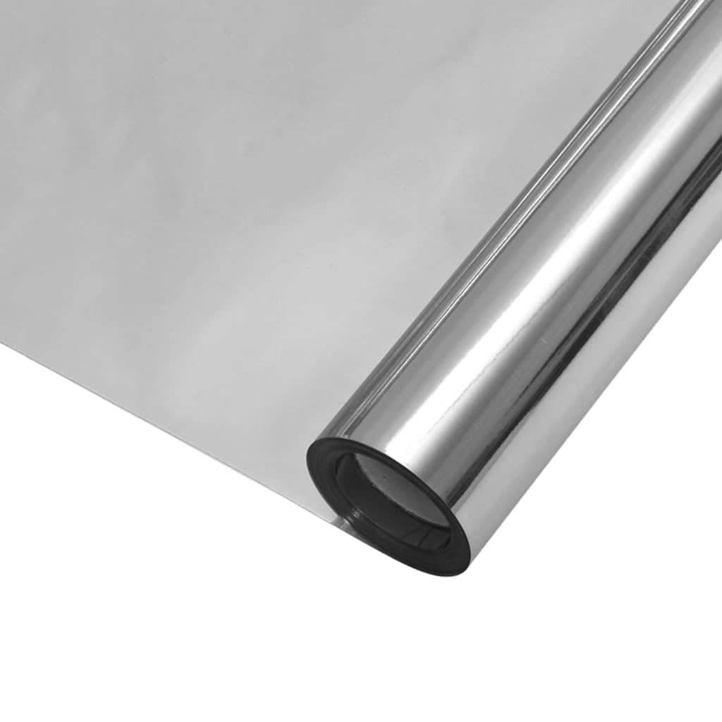 Statisch Reflecterend Zonnevensterfolie Zilver 45 x 2000 cm PVC – afbeelding 2