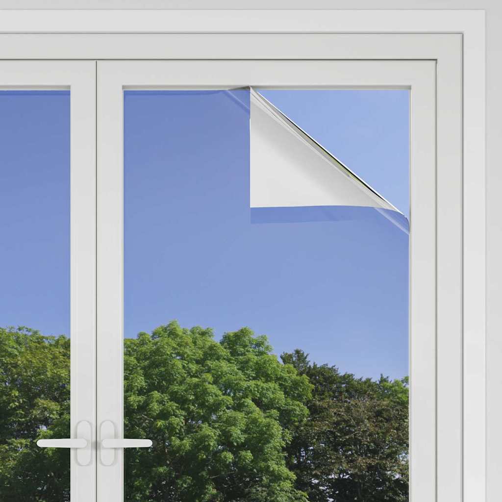 Statisch Reflecterend Zonnevensterfolie Zilver 45 x 2000 cm PVC – afbeelding 4