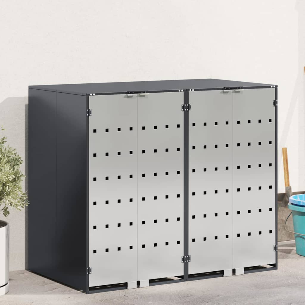 Wieltjesbakopslag voor 3 bakken Antraciet 340 x 77.5 x 115.5 cm