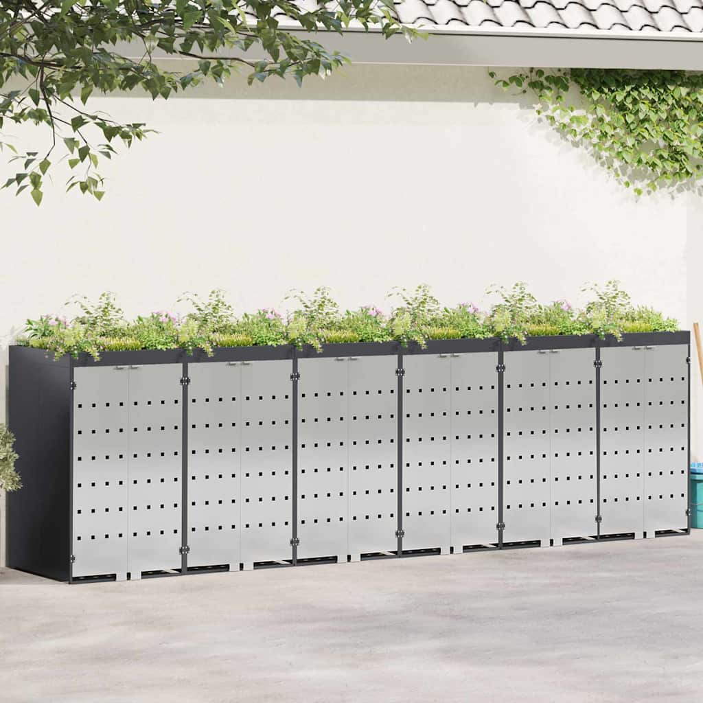 Wieltjesbakopslag voor 3 bakken Antraciet 340 x 77.5 x 115.5 cm – afbeelding 1