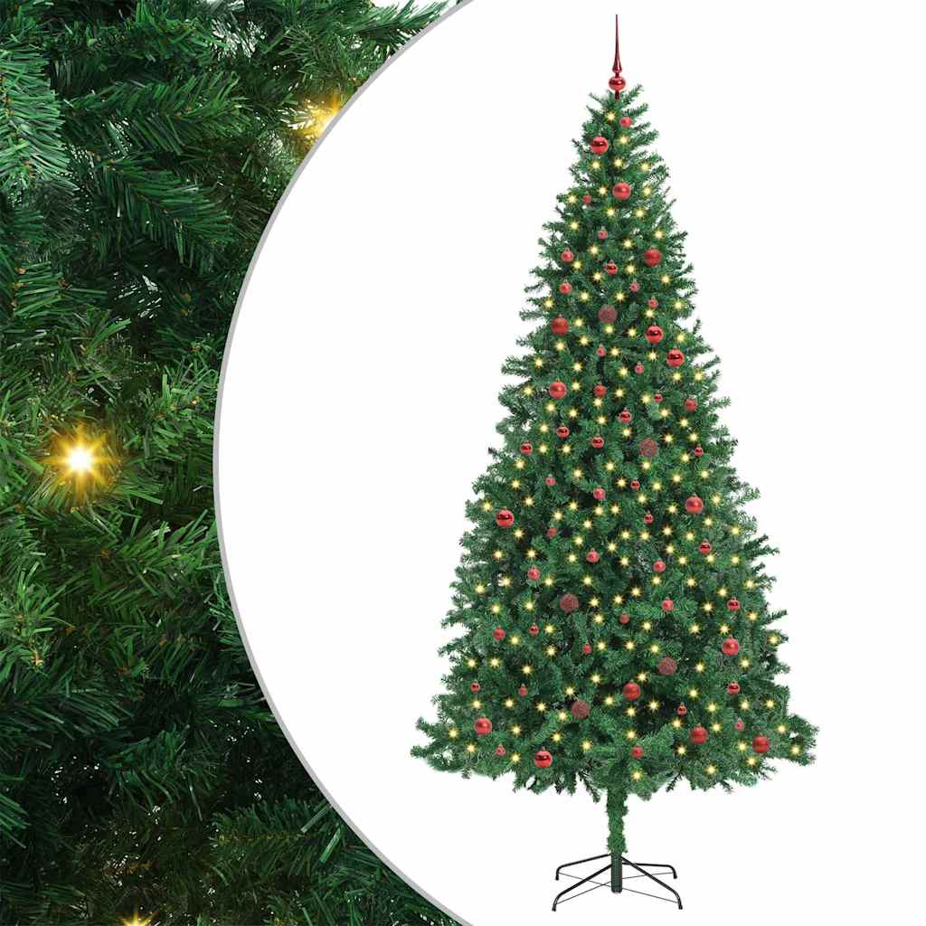 Kunstkerstboom Groen 300 cm PVC en Metaal en Plastic – afbeelding 2