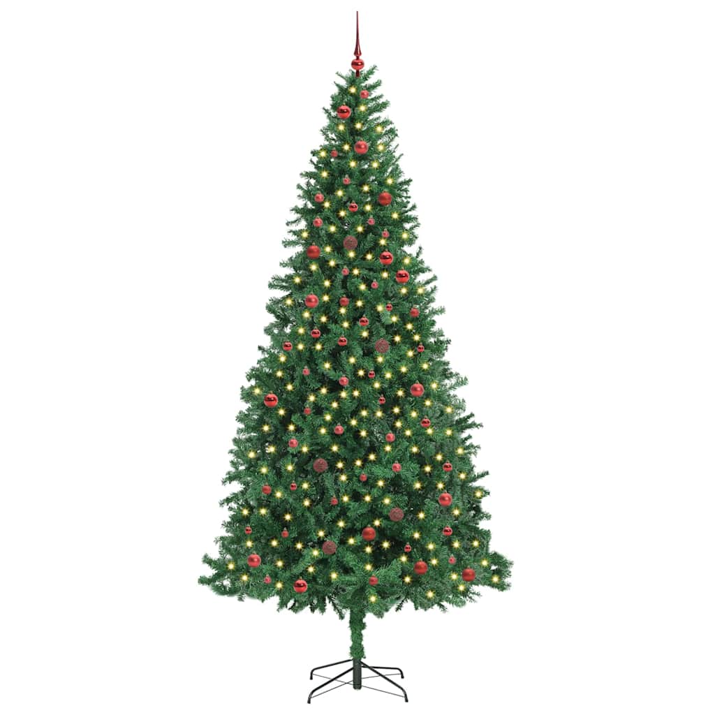 Kunstkerstboom Groen 300 cm PVC en Metaal en Plastic – afbeelding 3