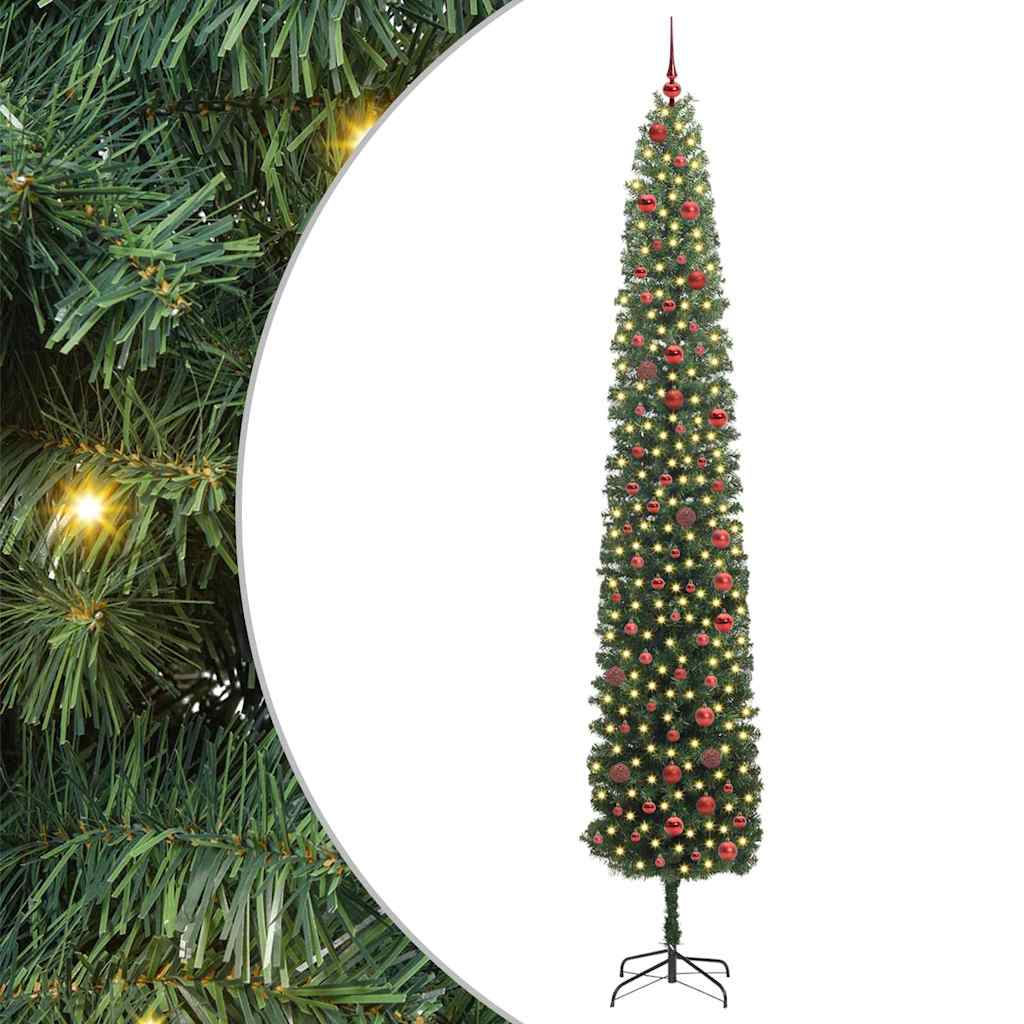 Kunstkerstboom Groen 300 cm PVC en Staal en Kunststof – afbeelding 1