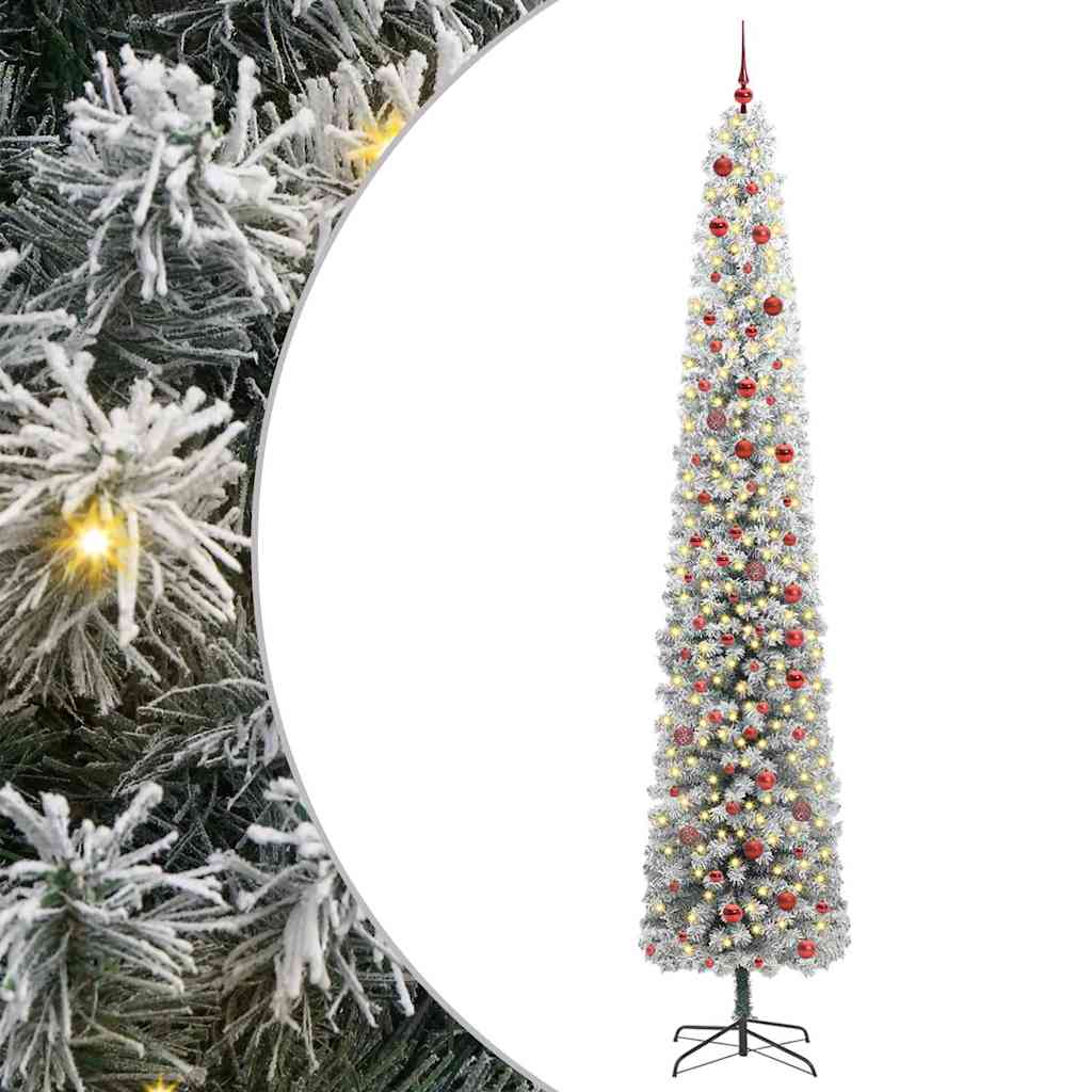 Kunstkerstboom Groen 300 cm PVC en Staal en Kunststof – afbeelding 1
