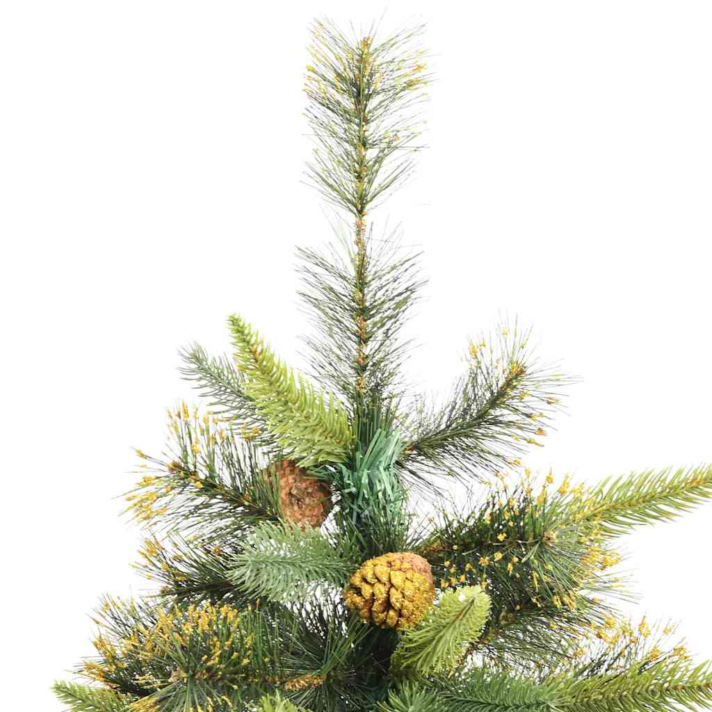 Kunstmatige Scharnier Kerstboom met Cones Groen 240 cm – afbeelding 10