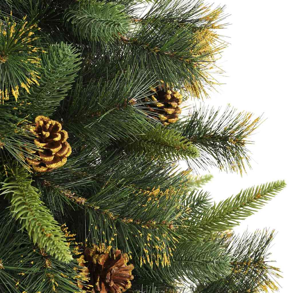 Kunstmatige Scharnier Kerstboom met Cones Groen 240 cm – afbeelding 11