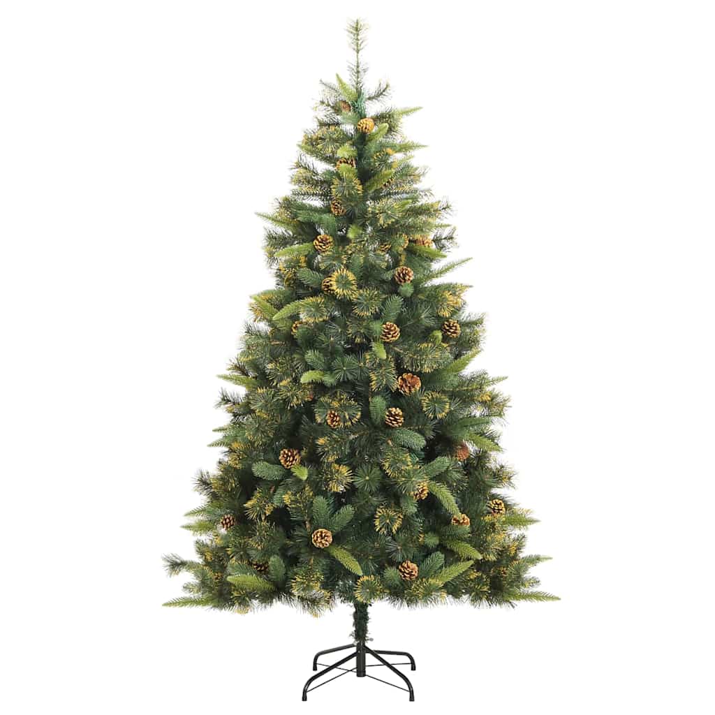 Kunstmatige Scharnier Kerstboom met Cones Groen 240 cm – afbeelding 5