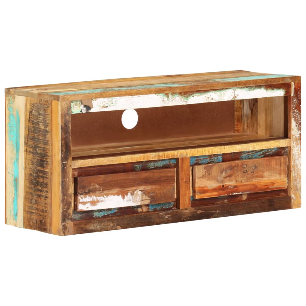 Tv-meubel 88x30x40 cm massief gerecycled hout – afbeelding 7