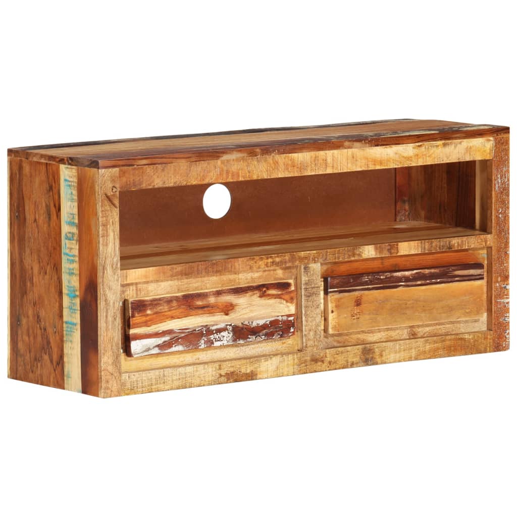Tv-meubel 88x30x40 cm massief gerecycled hout – afbeelding 8