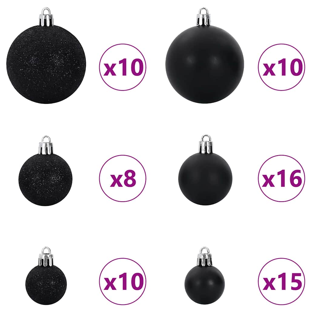 Kunstkerstboom met LED -striplichten Groen 240 cm PVC en Metaal – afbeelding 7