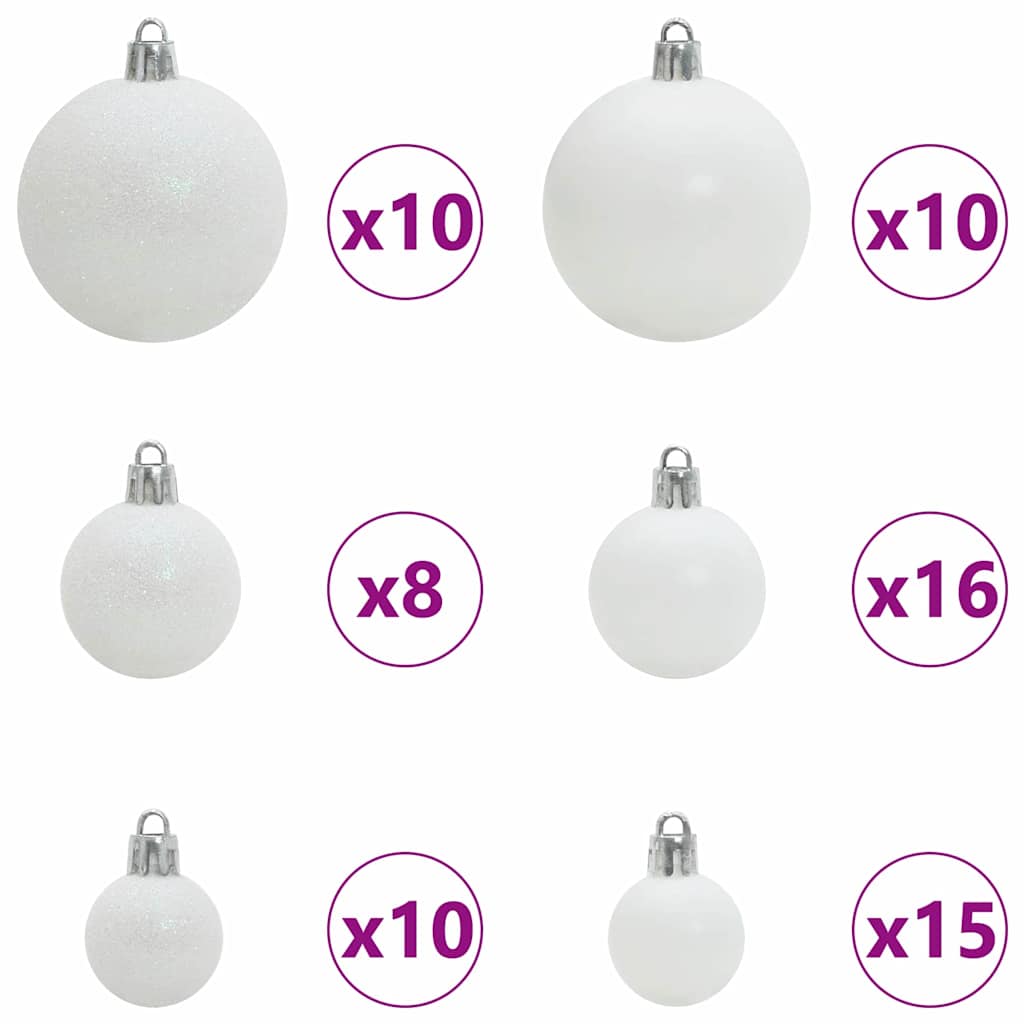 Kunstkerstboom met LED -striplichten Groen 240 cm PVC en Metaal – afbeelding 7