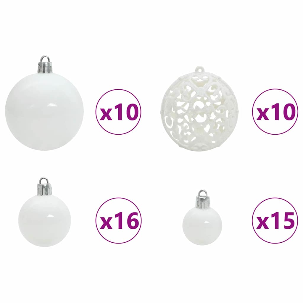 Kunstkerstboom met LED -striplichten Groen 240 cm PVC en Metaal – afbeelding 8