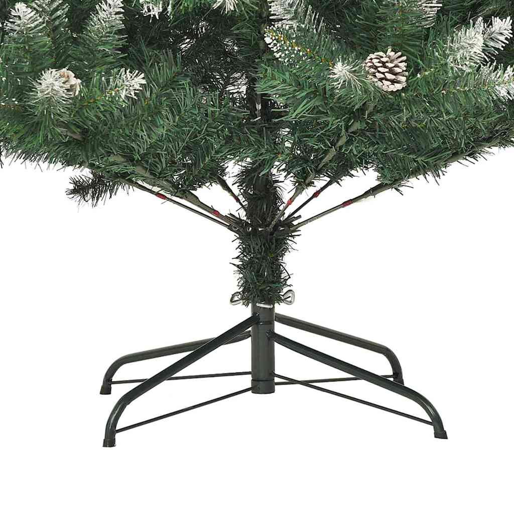Kunstkerstboom met 150 LED Groen 120 cm PVC en Plastic en Staal – afbeelding 12
