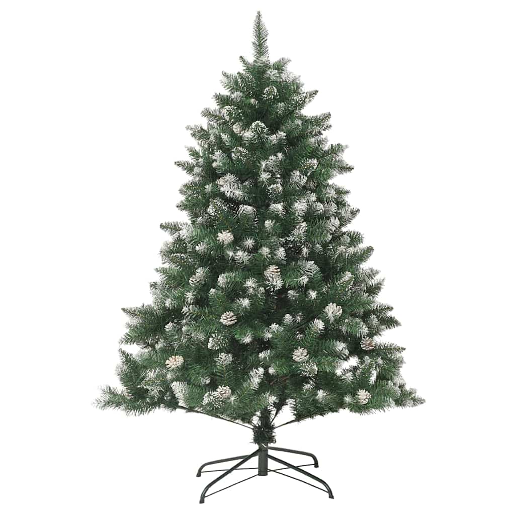 Kunstkerstboom met 150 LED Groen 120 cm PVC en Plastic en Staal – afbeelding 5