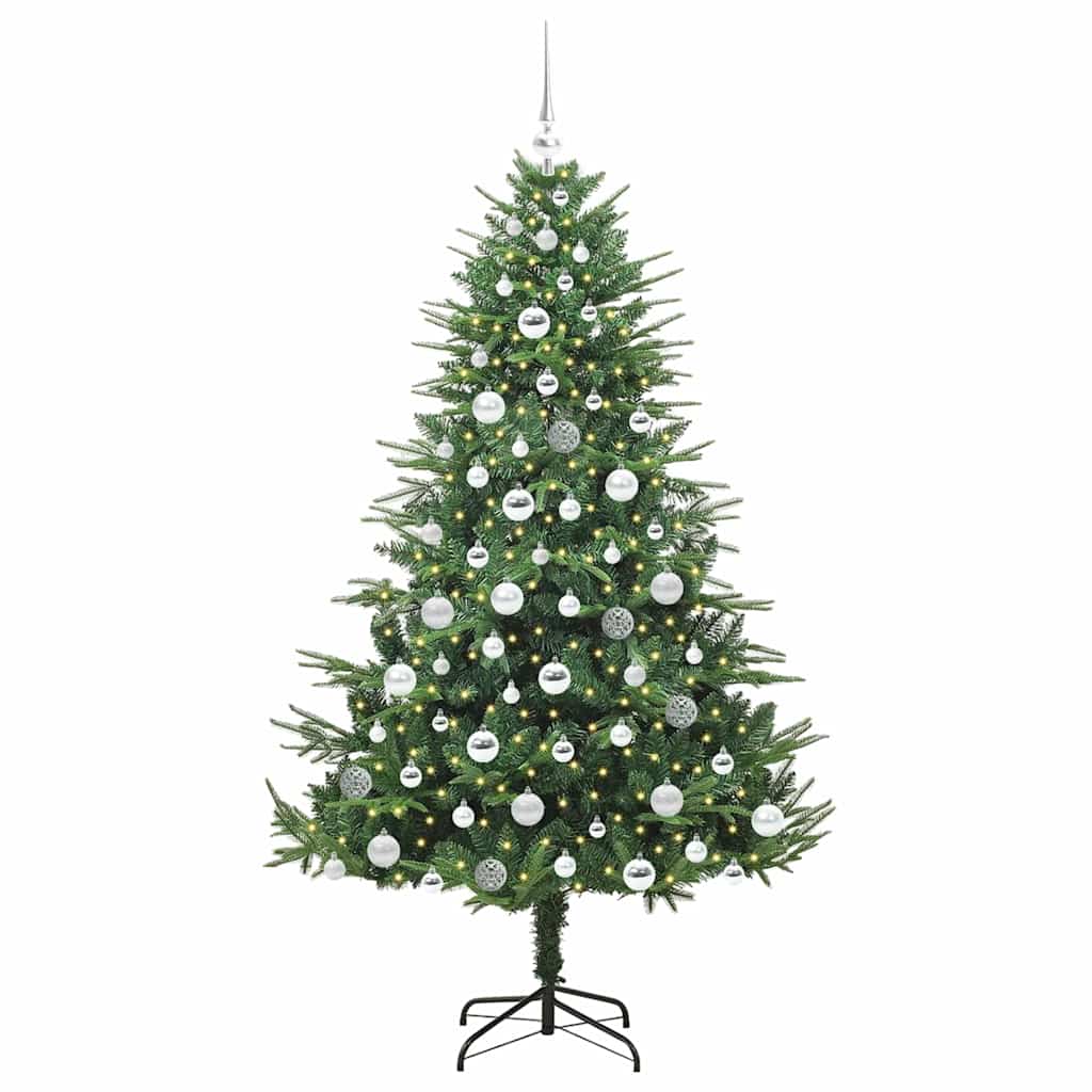 Artificial Pre-lit Kerstboom met Ballenset Groen 180 cm – afbeelding 3