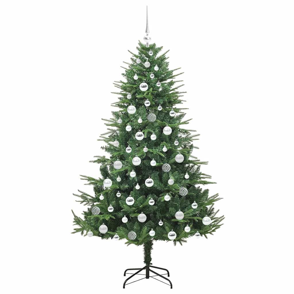 Artificial Pre-lit Kerstboom met Ballenset Groen 180 cm – afbeelding 4