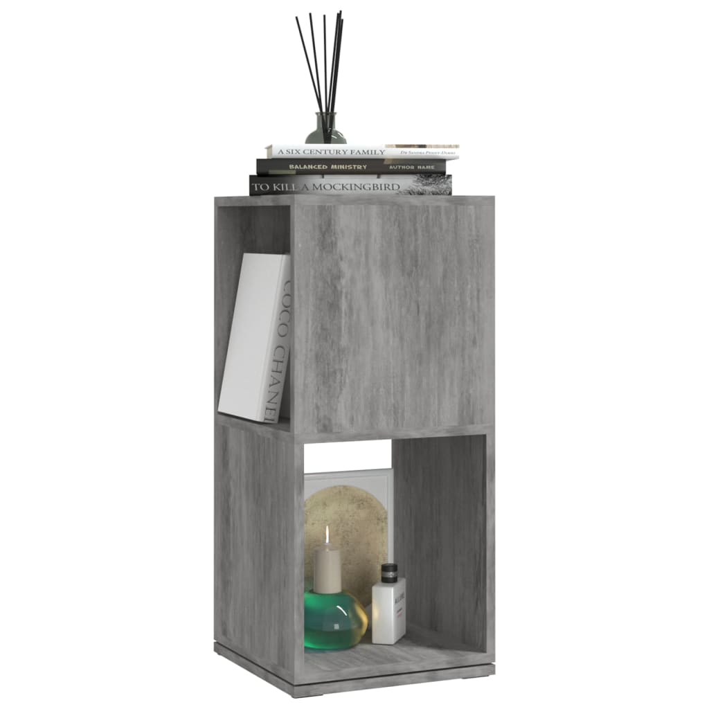 Draaikast 34,5x34,5x75,5 cm spaanplaat betongrijs – afbeelding 3