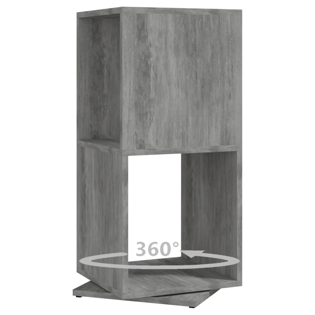 Draaikast 34,5x34,5x75,5 cm spaanplaat betongrijs – afbeelding 6
