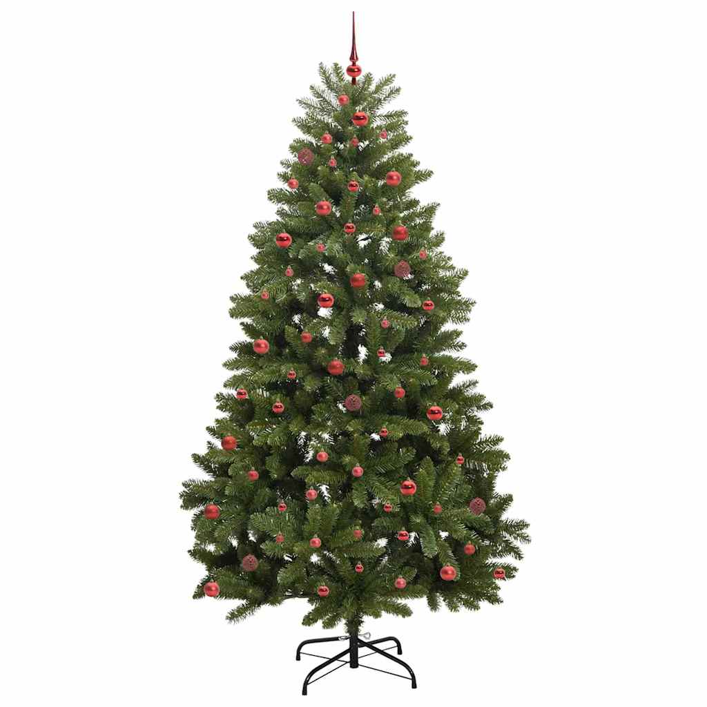 Kunstkerstboom met 300 LED Groen 270 cm PVC en Metaal – afbeelding 4