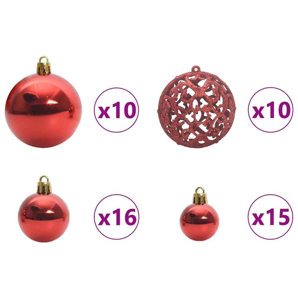 Kunstkerstboom met 300 LED Groen 270 cm PVC en Metaal – afbeelding 8