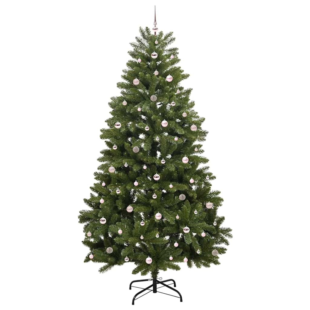 Kunstkerstboom met 300 LED Groen 270 cm PVC en Metaal – afbeelding 4