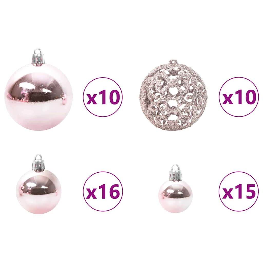 Kunstkerstboom met 300 LED Groen 270 cm PVC en Metaal – afbeelding 8