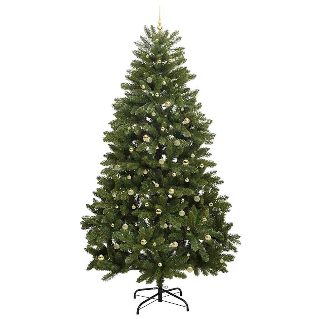 Kunstkerstboom met 300 LED Groen 270 cm PVC en Metaal – afbeelding 4